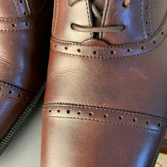 NEW Ecco Edinburgh lace brown leather dress shoes NIB lace up oxford sz 11-11.5 - Picture 4 of 10